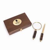 Magnifier & Letter Opener in Wooden Box