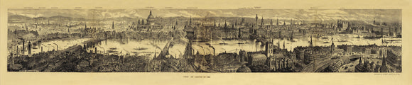 Panorama of London circa 1890