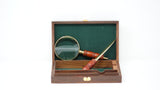 Magnifier & Letter Opener in Wooden Box