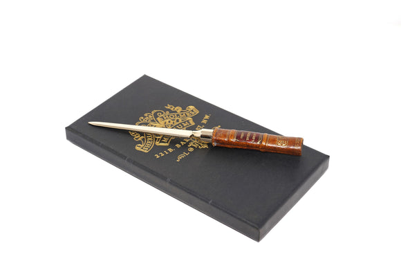 Leather letter opener